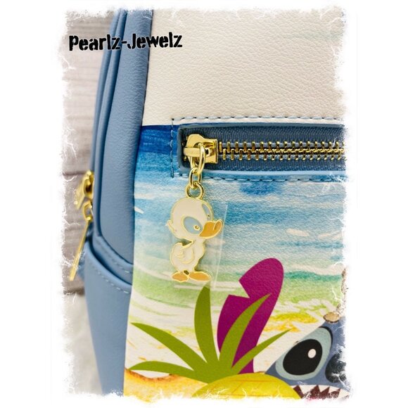 Loungefly Lilo & Stitch Scrump Doll Pineapple Duckling Beach Mini Backpack NWT
